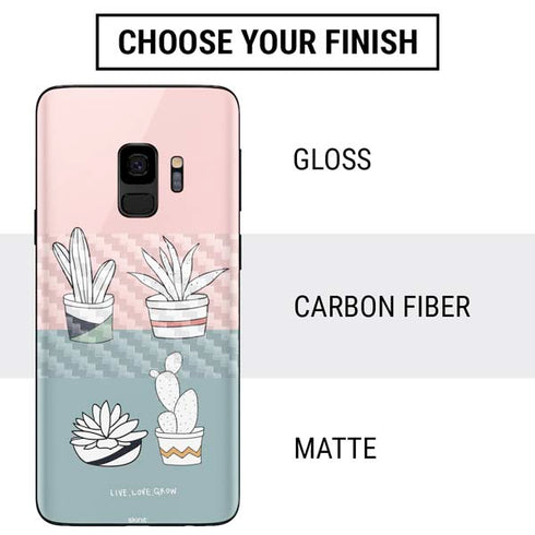 Succulent Sketch Galaxy S9 Skin